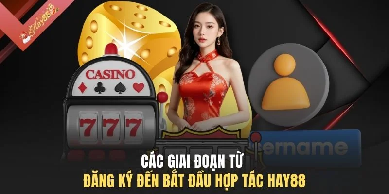 Các giai đoạn từ đăng ký đến bắt đầu hợp tác HAY88
