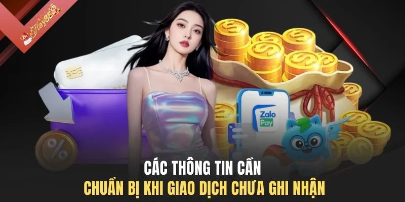 Các thông tin cần chuẩn bị khi giao dịch chưa ghi nhận